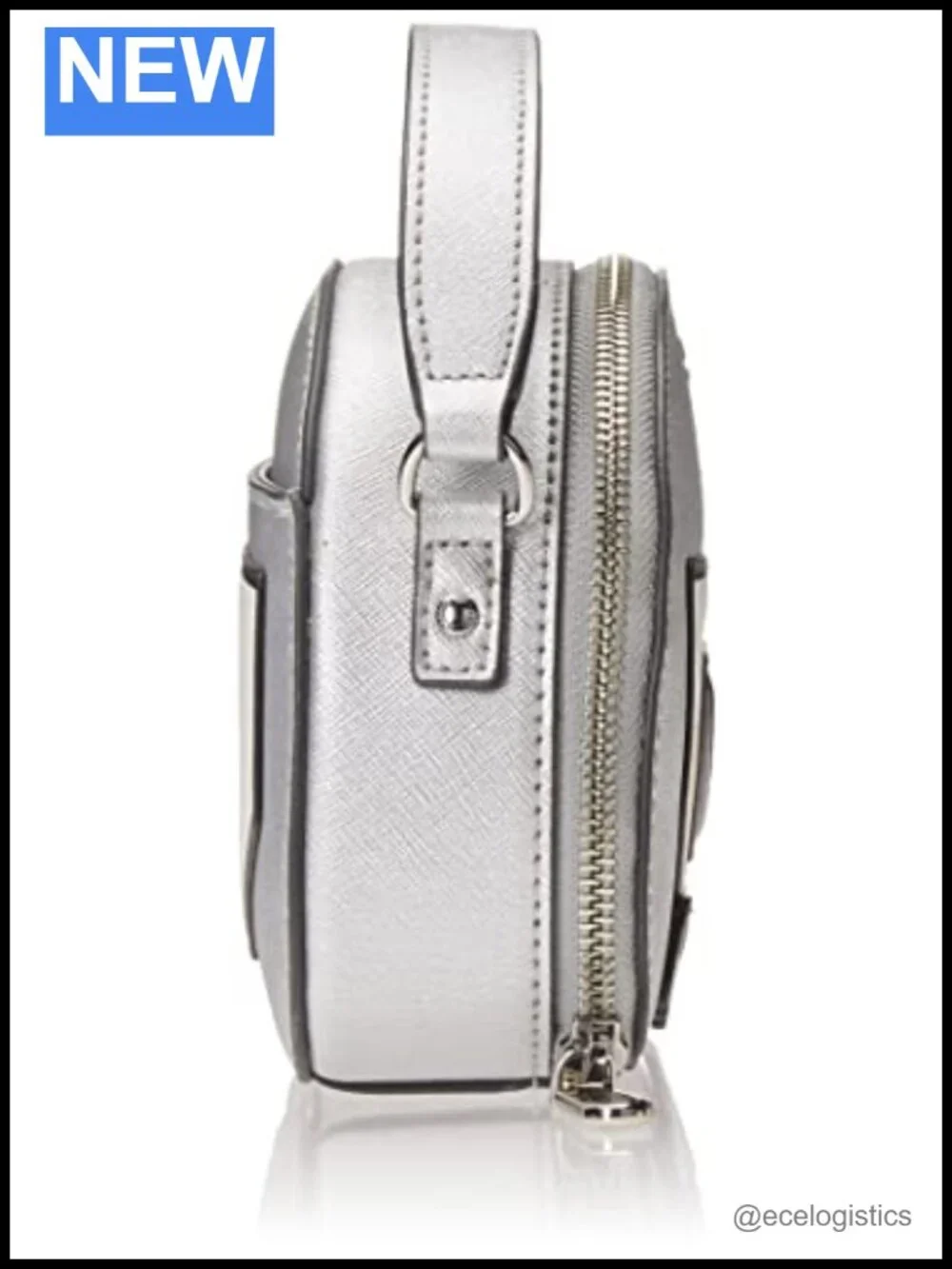 KARL LAGERFELD Satin Crossbody Bag PVC Flap